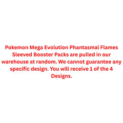 Pokemon Mega Evolution Phantasmal Flames Sleeved Booster Pack