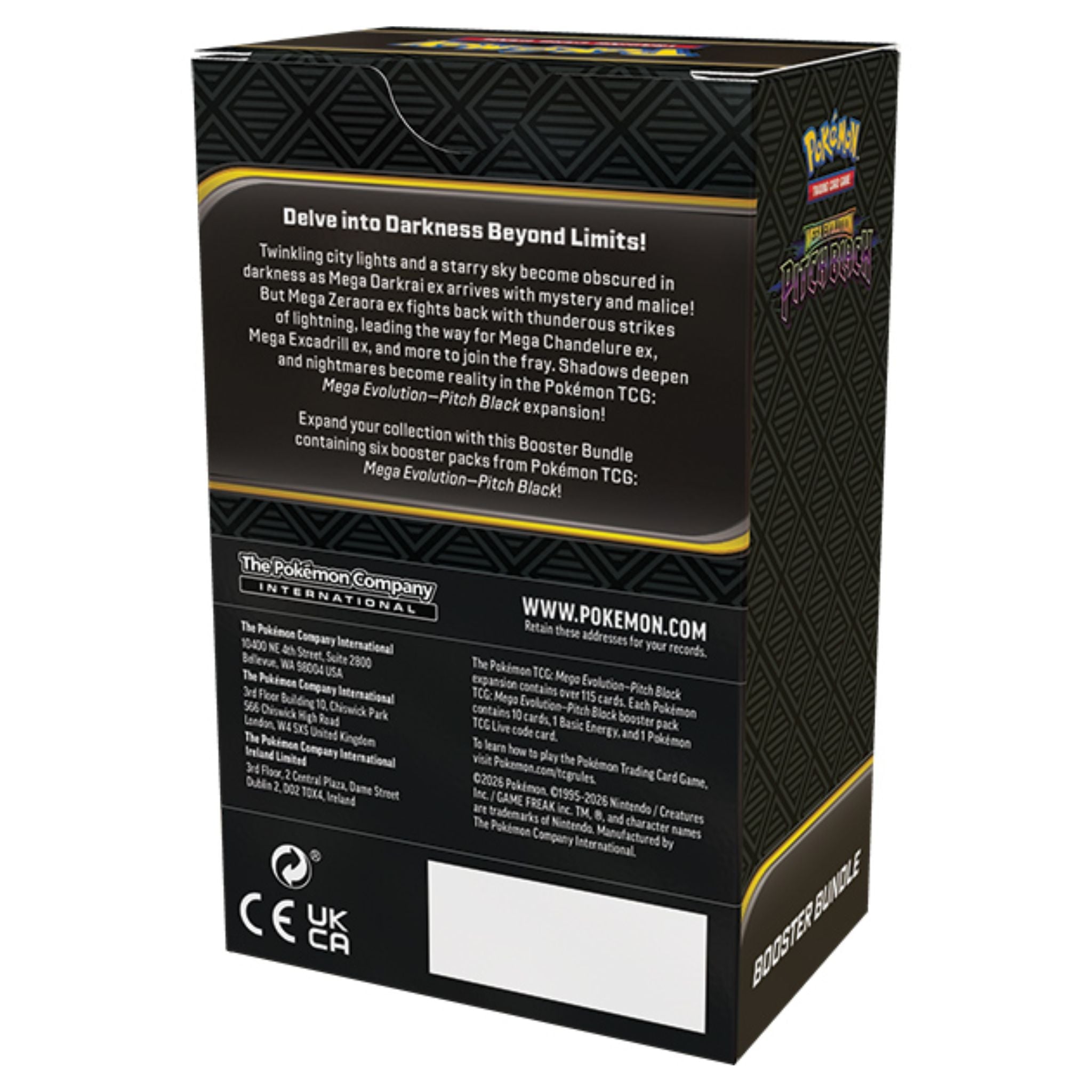 Pokemon Mega Evolution Pitch Black Booster Bundle