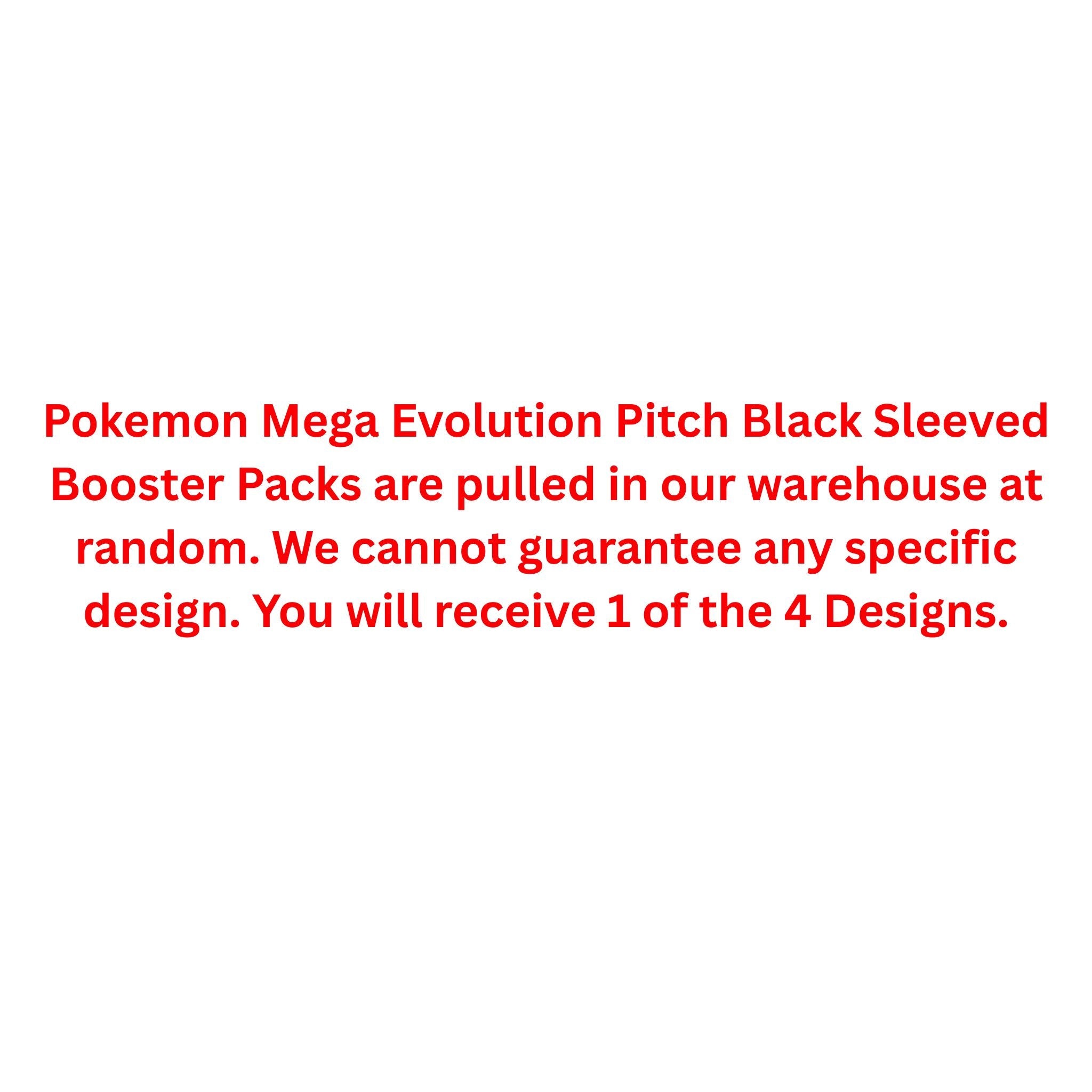 Pokemon Mega Evolution Pitch Black Sleeved Booster Pack