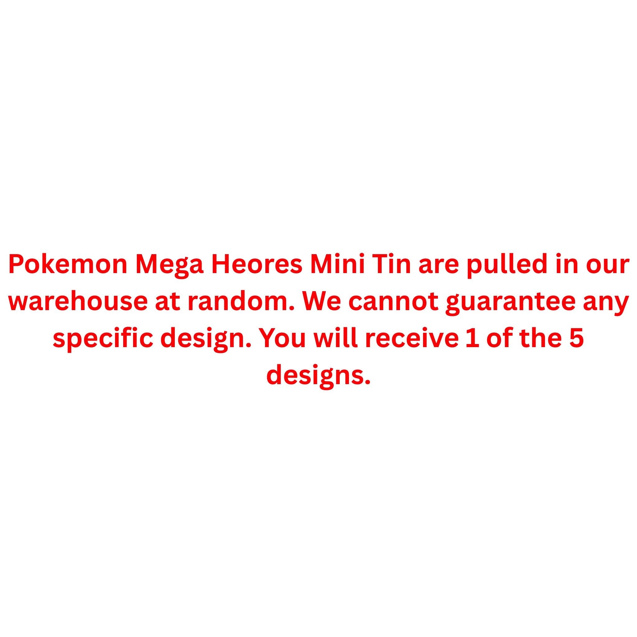 Pokemon Mega Heroes Mini Tin