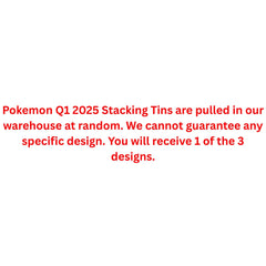 Pokemon 2025 Q1 Stacking Tin