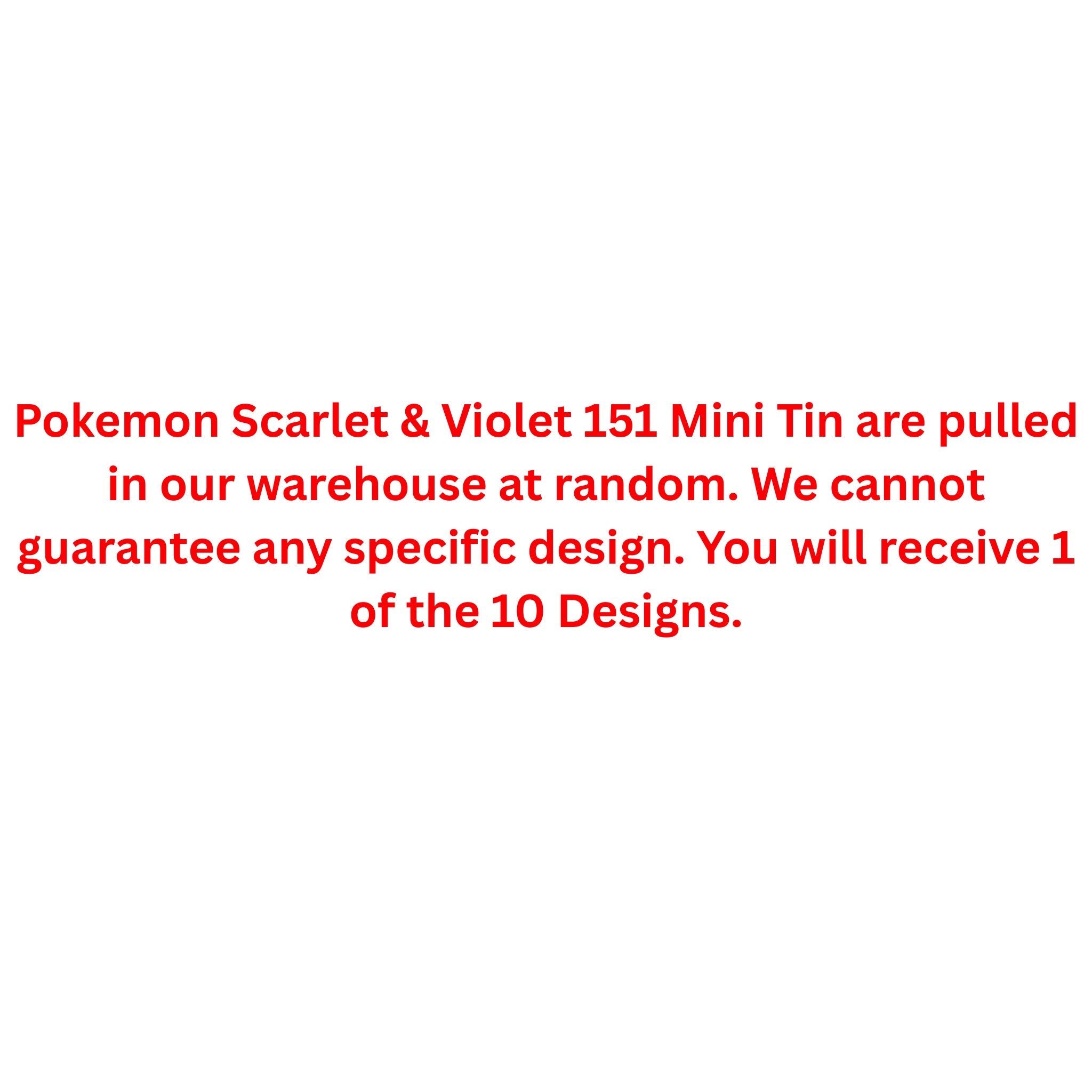 Pokemon Scarlet & Violet 151 Mini Tin