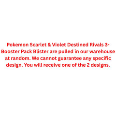 Pokemon Scarlet & Violet Destined Rivals 3-Booster Pack Blister