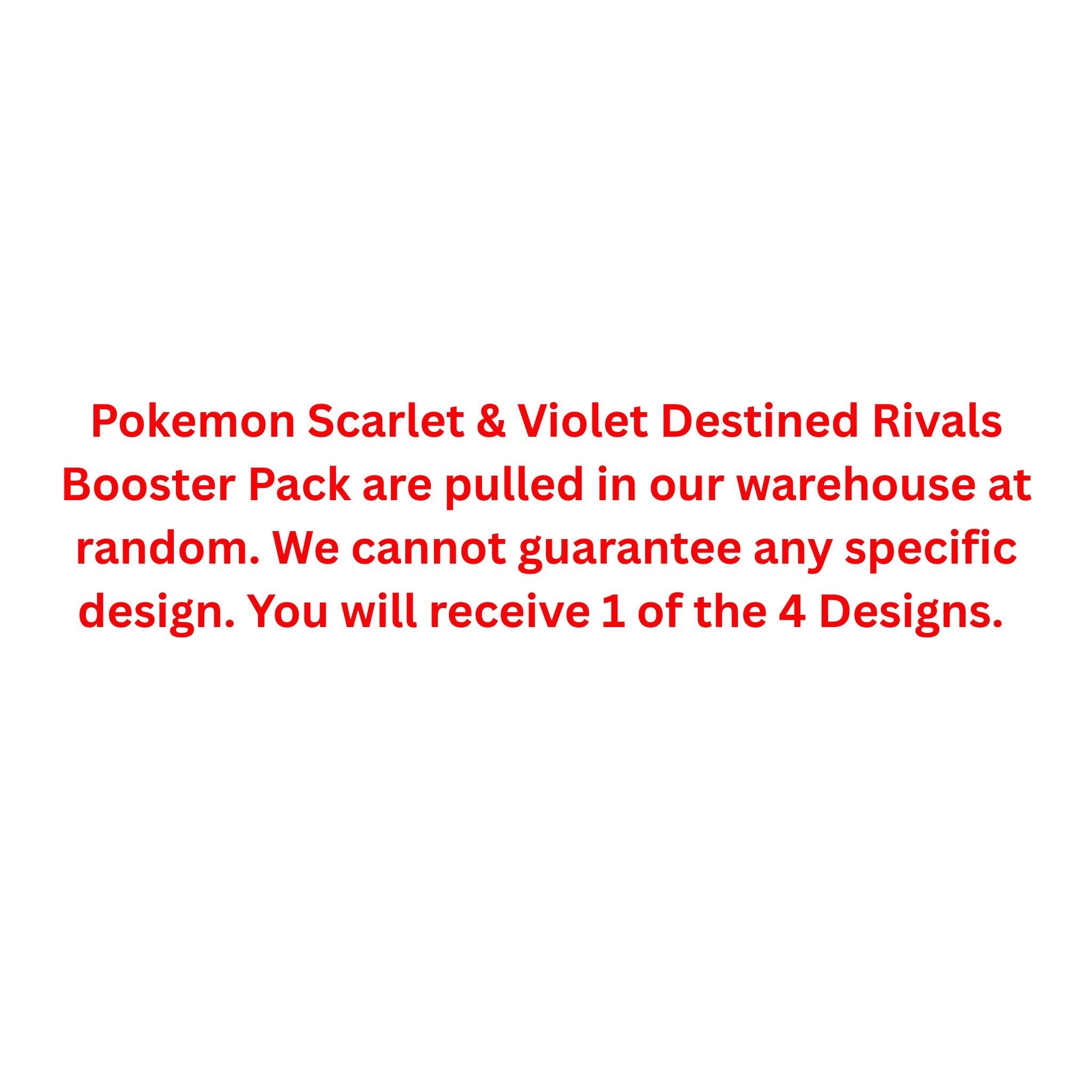 Pokemon Scarlet & Violet Destined Rivals Booster Pack