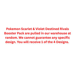 Pokemon Scarlet & Violet Destined Rivals Booster Pack
