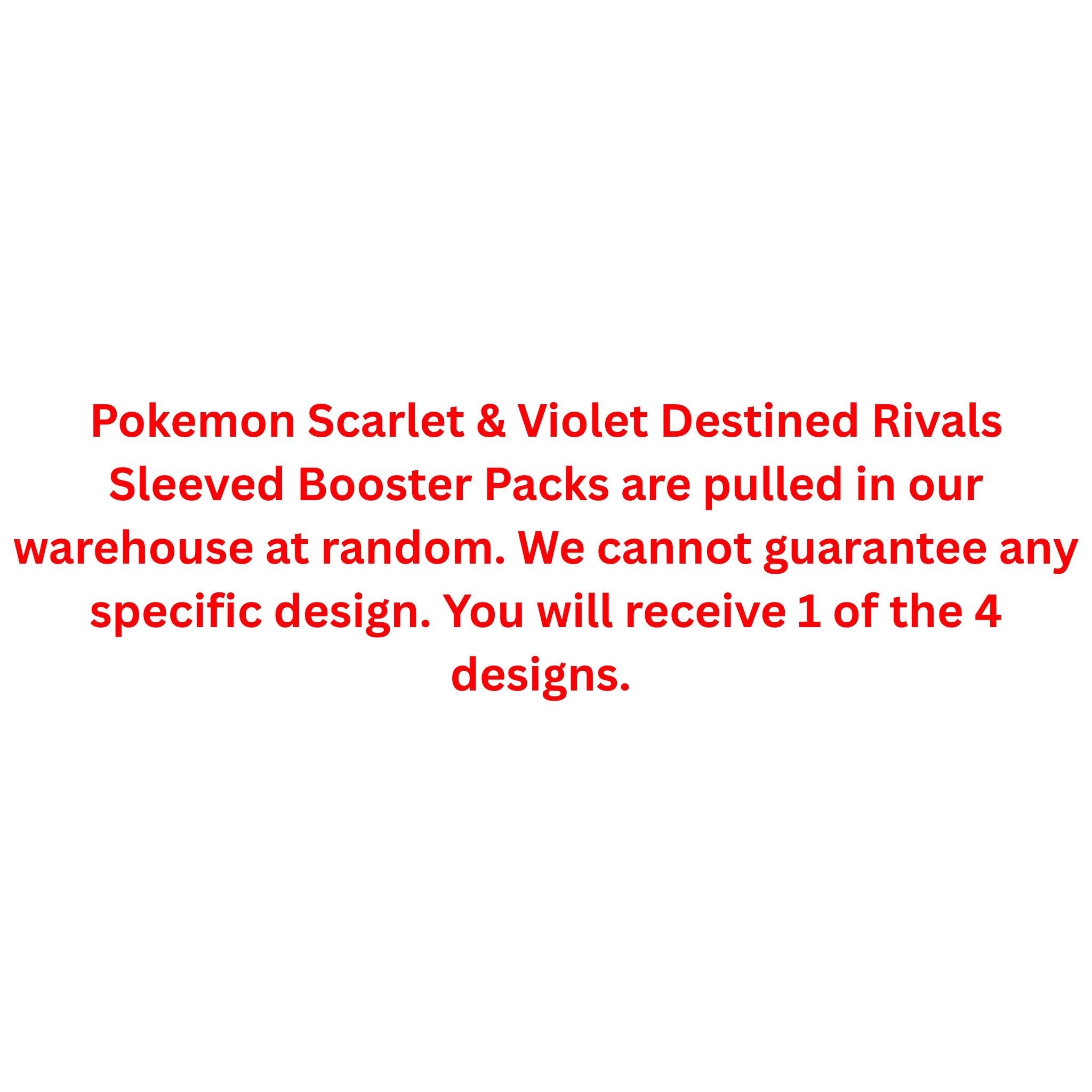 Pokemon Scarlet & Violet Destined Rivals Sleeved Booster Pack