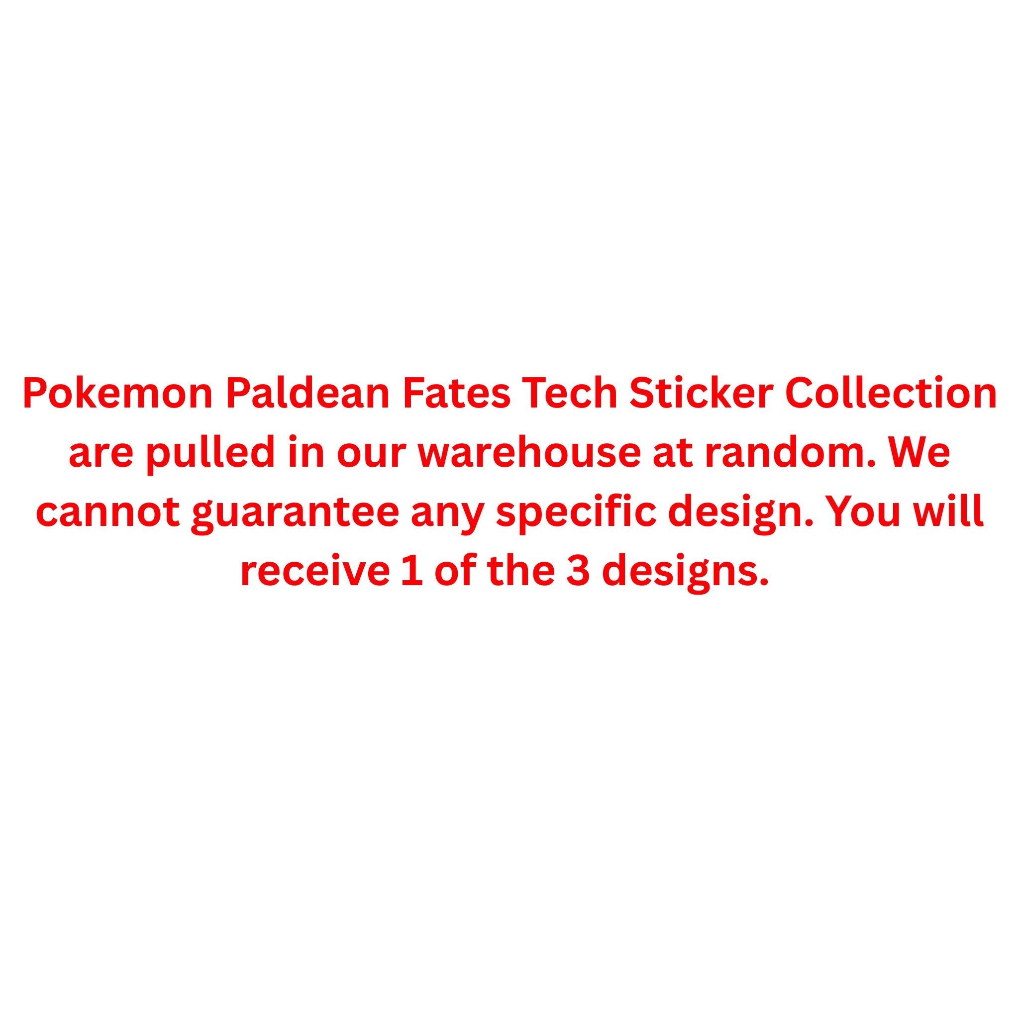 Pokemon Scarlet & Violet Paldean Fates Tech Sticker Collection