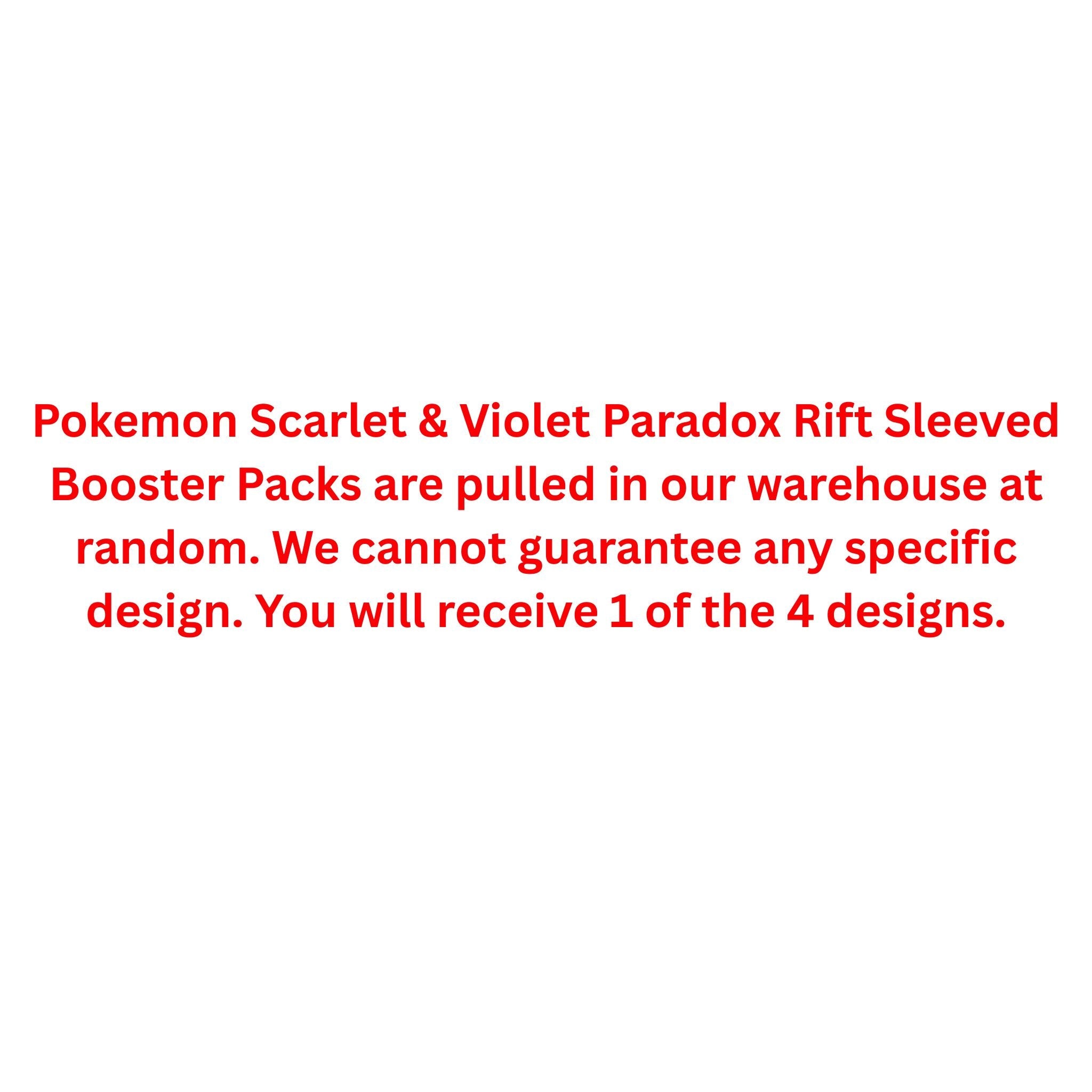 Pokemon Scarlet & Violet Paradox Rift Sleeved Booster Pack
