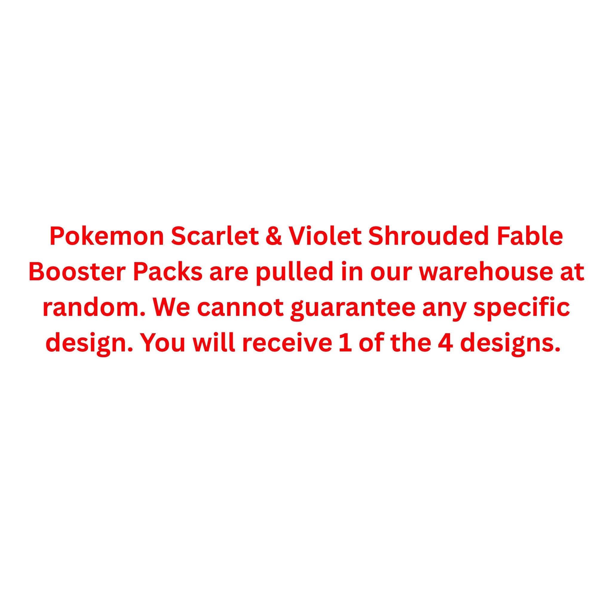 Pokemon Scarlet & Violet Shrouded Fable Booster Pack