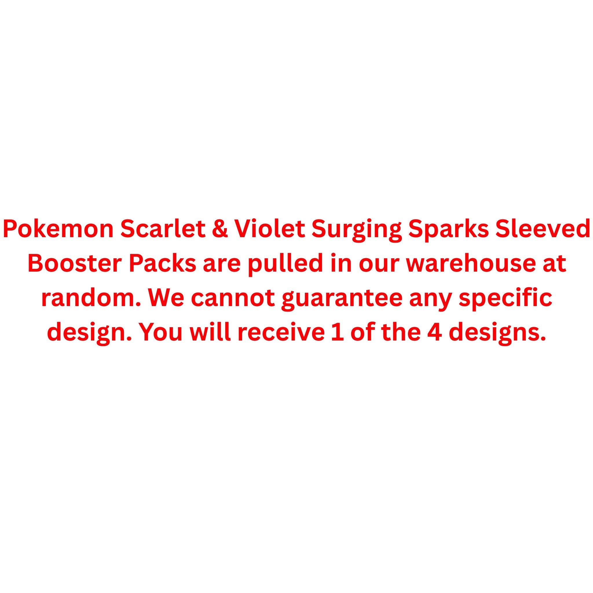 Pokemon Scarlet & Violet Surging Sparks Sleeved Booster Pack