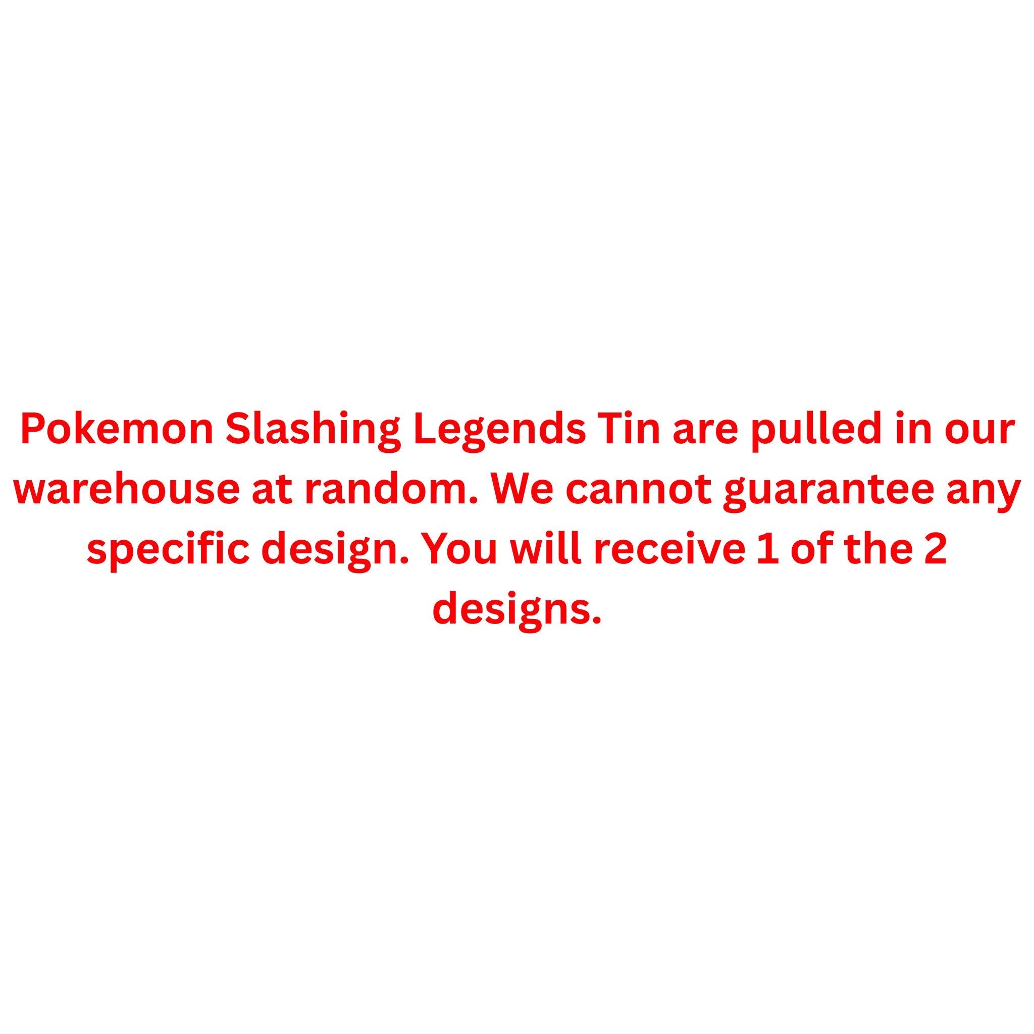 Pokemon Slashing Legends Tin