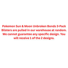 Pokemon Sun & Moon Unbroken Bonds 3-Pack Blister
