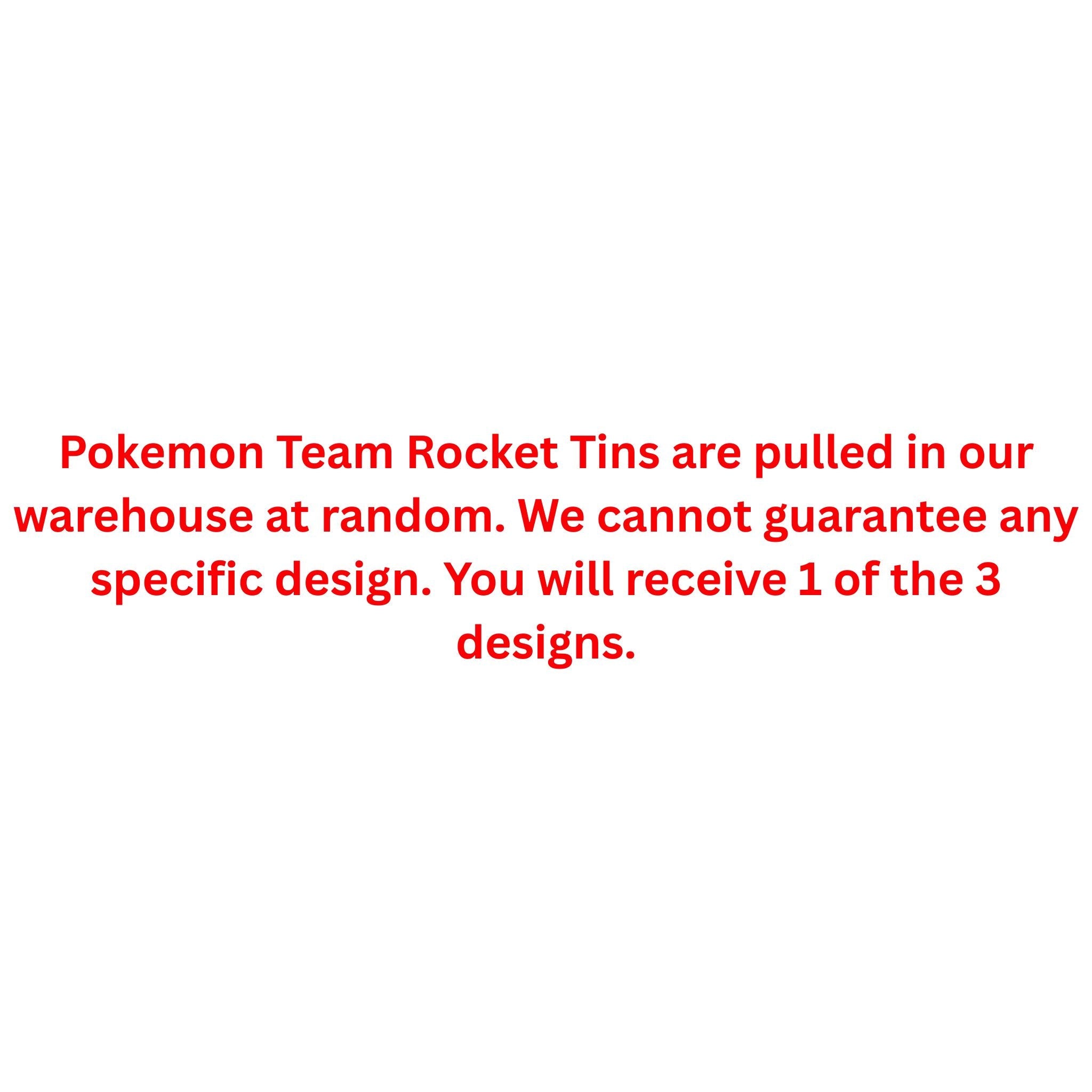 Pokemon Team Rocket Tin