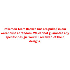 Pokemon Team Rocket Tin