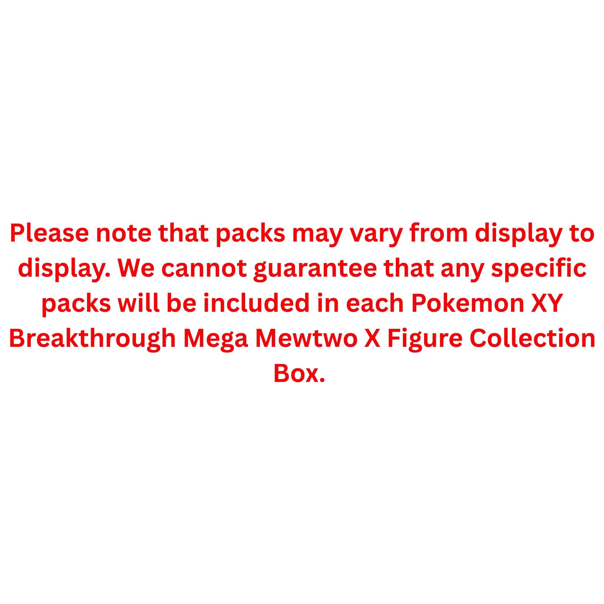 Pokemon XY Breakthrough Mega Mewtwo X Figure Collection Box