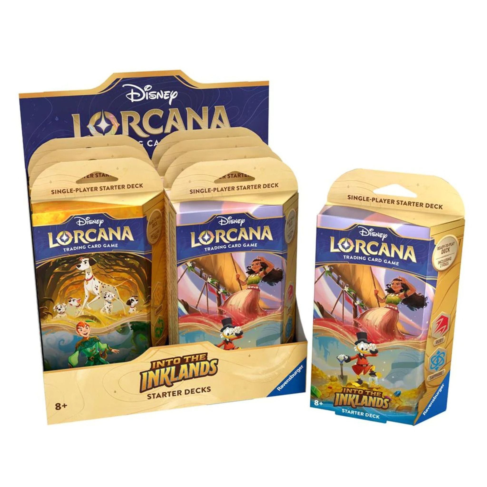 Disney Lorcana Into the Inklands Starter Deck (8 Decks) Display Box