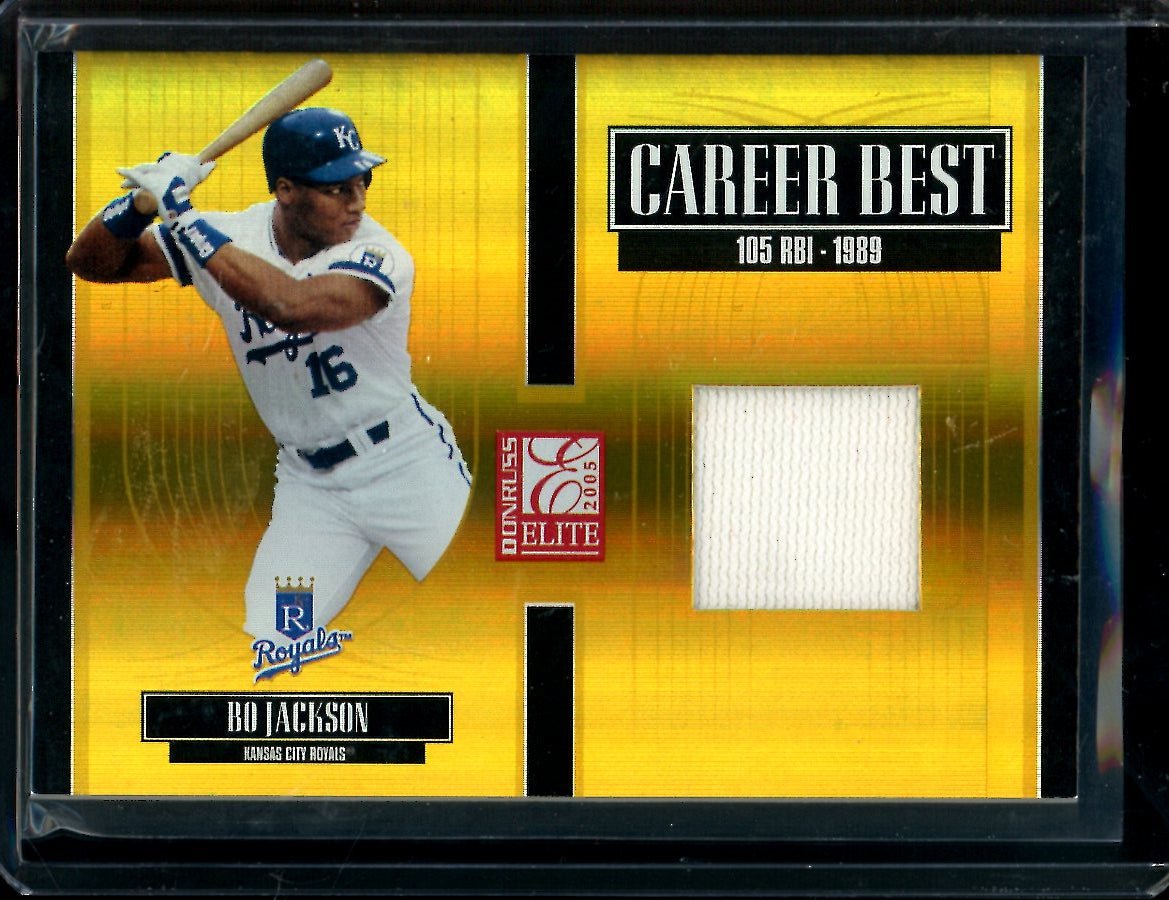 2005 Donruss Elite Bo Jackson Gold Patch /250 Royals