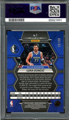 2022/23 Panini Mosaic Luka Doncic Fusion Red & Yellow Choice /88 PSA 9 Mavericks