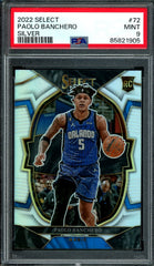 2022/23 Panini Select Paolo Banchero Rookie Concourse Silver PSA 9 Magic
