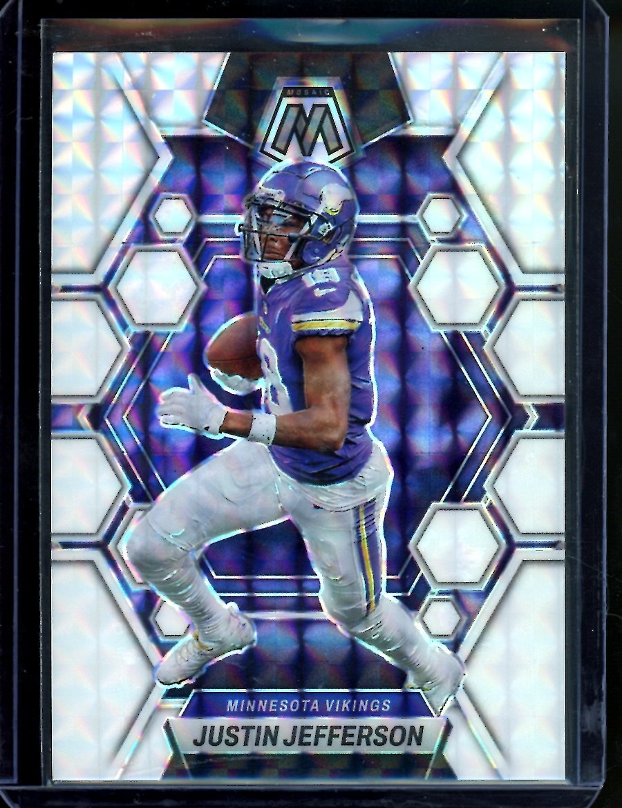 2023 Panini Mosaic Justin Jefferson White /25 Vikings