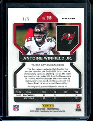 2021 Panini Prizm Antoine Winfield Jr. Blue Shimmer Auto /5 Buccaneers