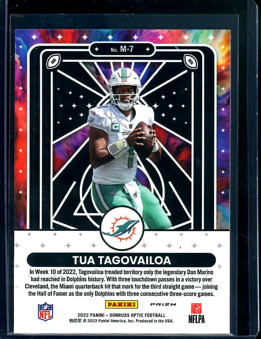 2022 Panini Optic Tua Tagovailoa Mythical SP Dolphins