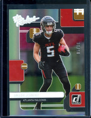 2022 Panini Donruss Clearly Drake London Rookie The Rookies /10 Falcons