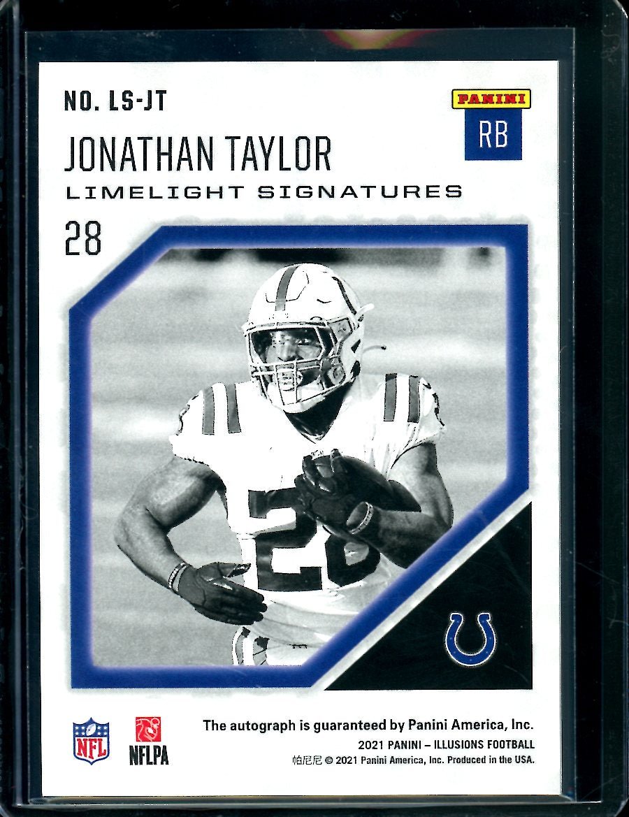 2021 Panini Illusions Jonathan Taylor Limelight Signatures Auto /199 Colts