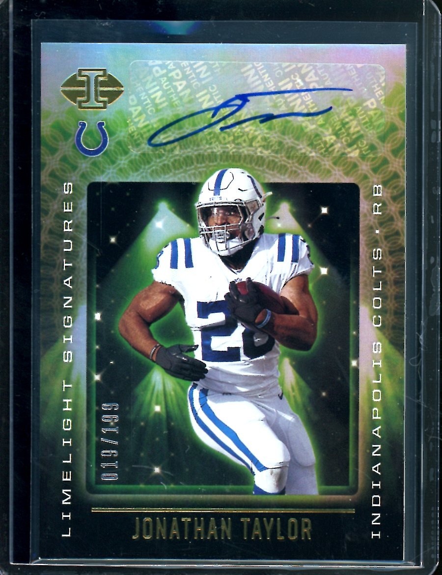 2021 Panini Illusions Jonathan Taylor Limelight Signatures Auto /199 Colts