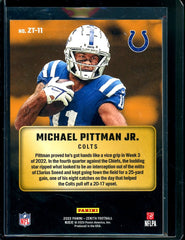 2022 Panini Zenith Michael Pittman Jr. Z-Team Green /5 Colts