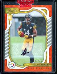 2022 Panini Absolute George Pickens Rookie Auto Orange /35 Steelers