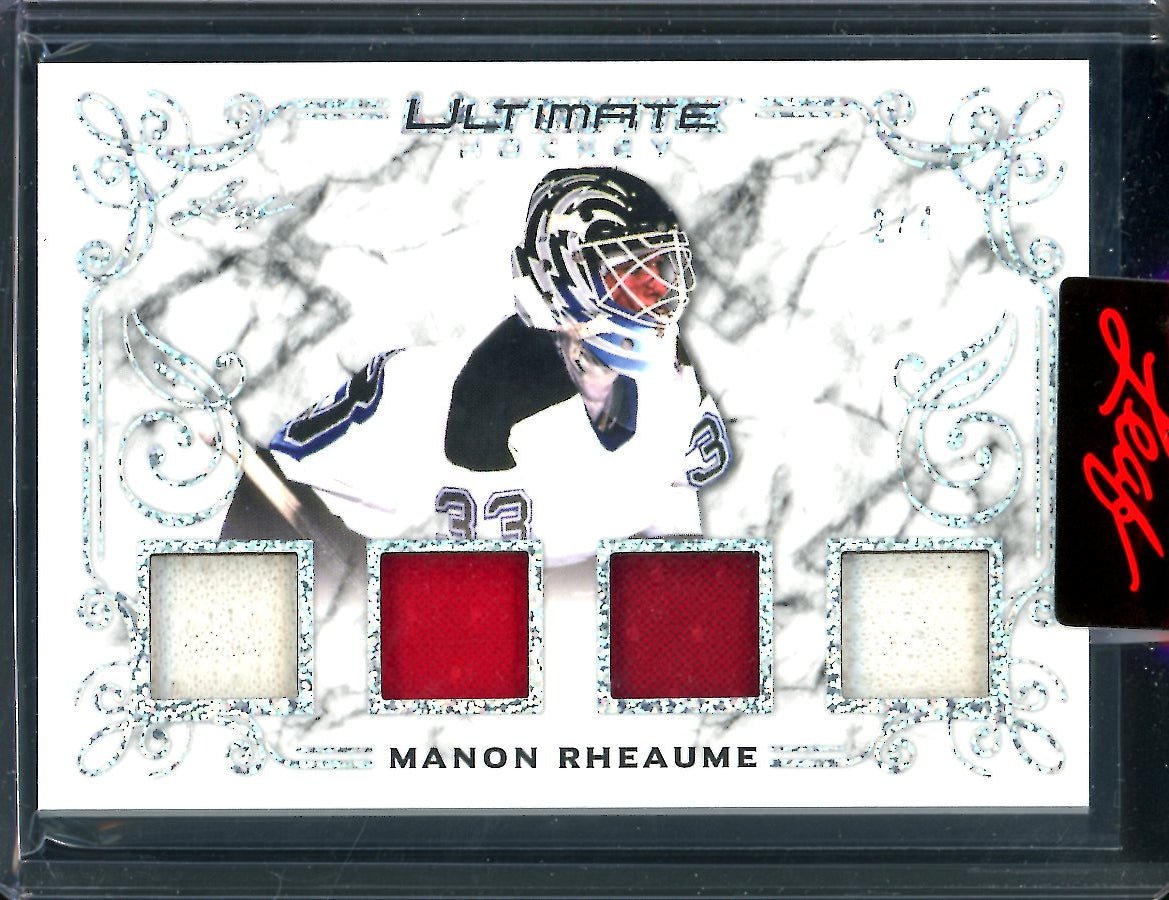 2023 Leaf Ultimate Hockey Manon Rheaume Quad Patch /4