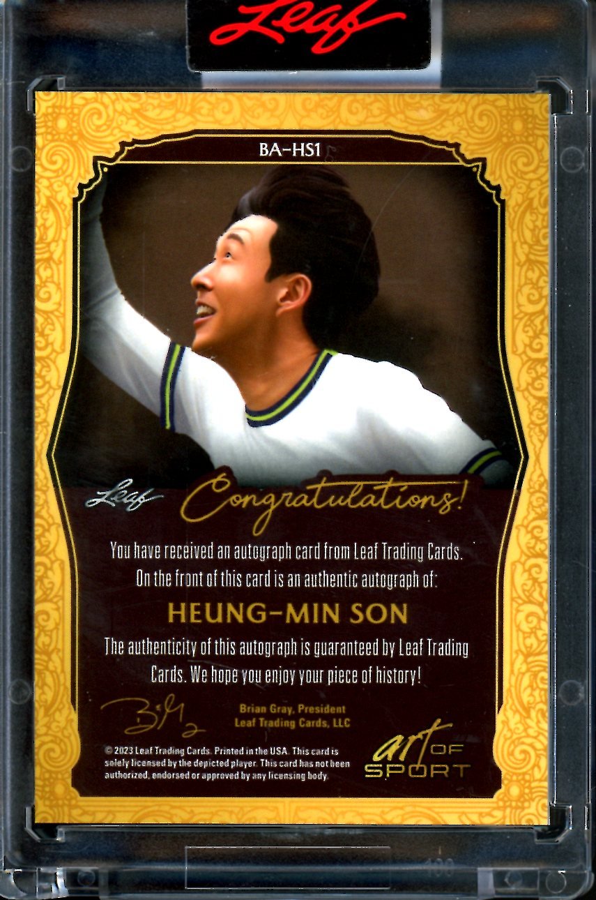 2023 Leaf Art of Sport Heung-Min Son Auto /25 Soccer