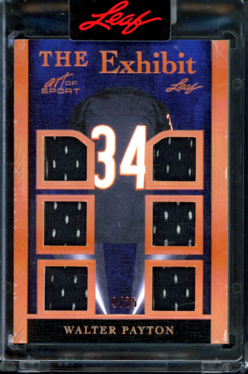 2023 Leaf Art of Sport Walter Payton The Exhibit Game-Used Patch /25 Bears