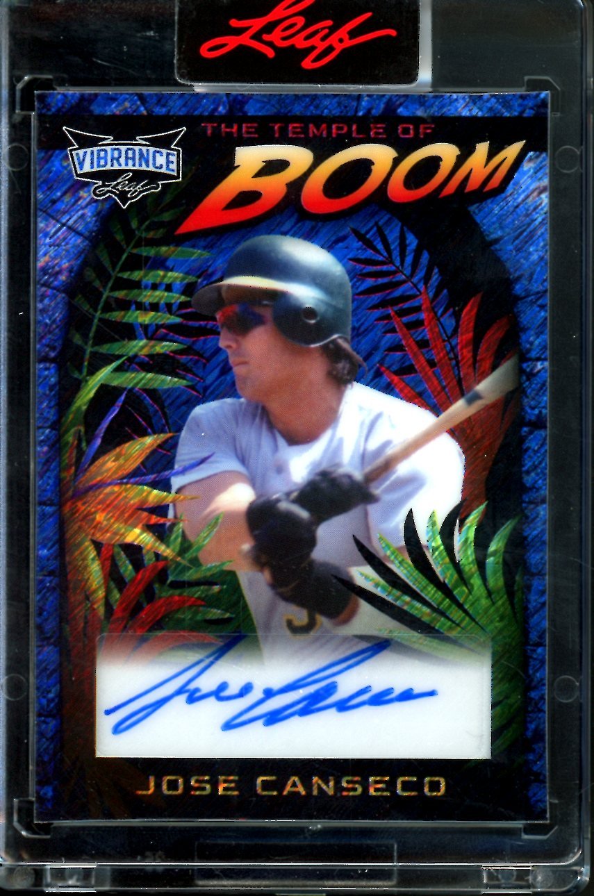 2023 Leaf Vibrance Jose Canseco The Temple of Boom Auto /12