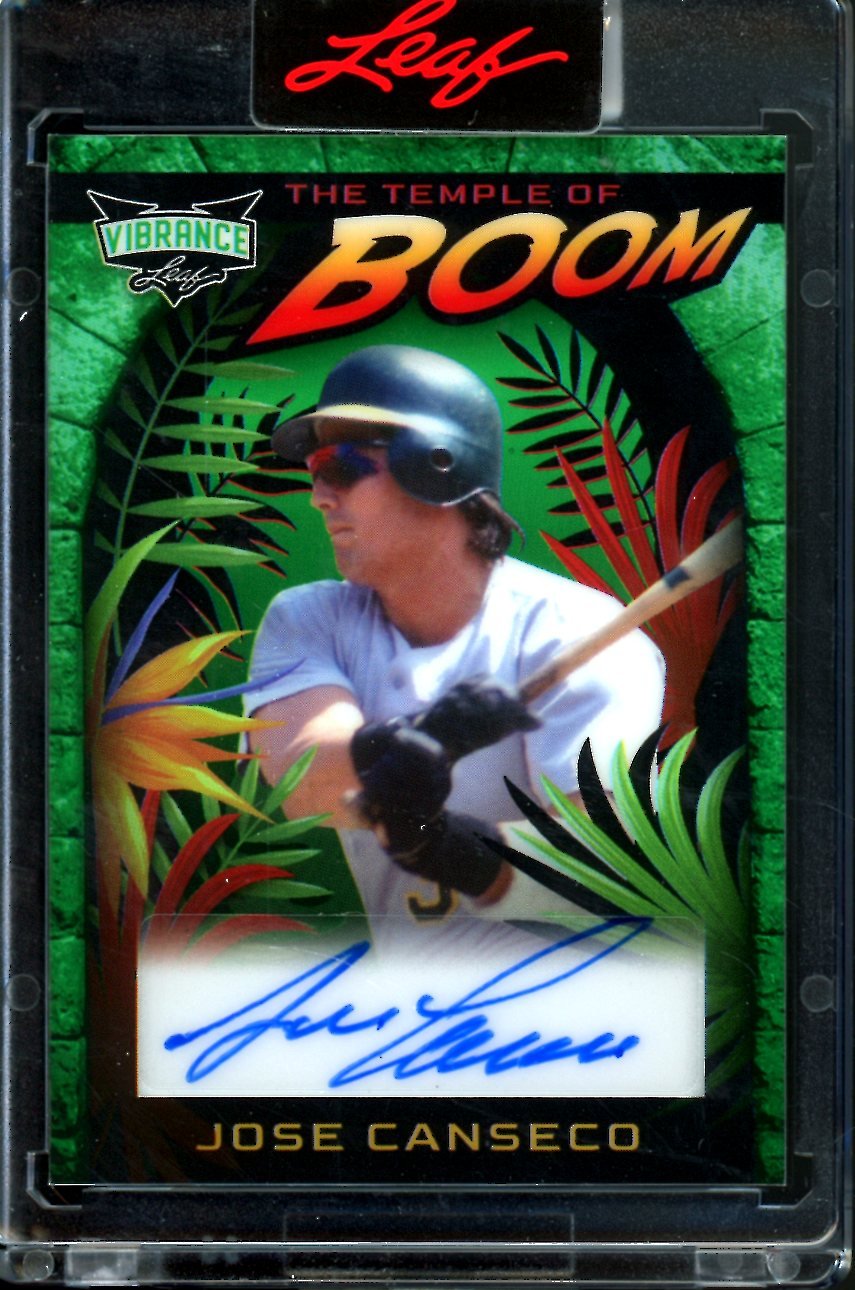 2023 Leaf Vibrance Jose Canseco The Temple of Boom Auto /7