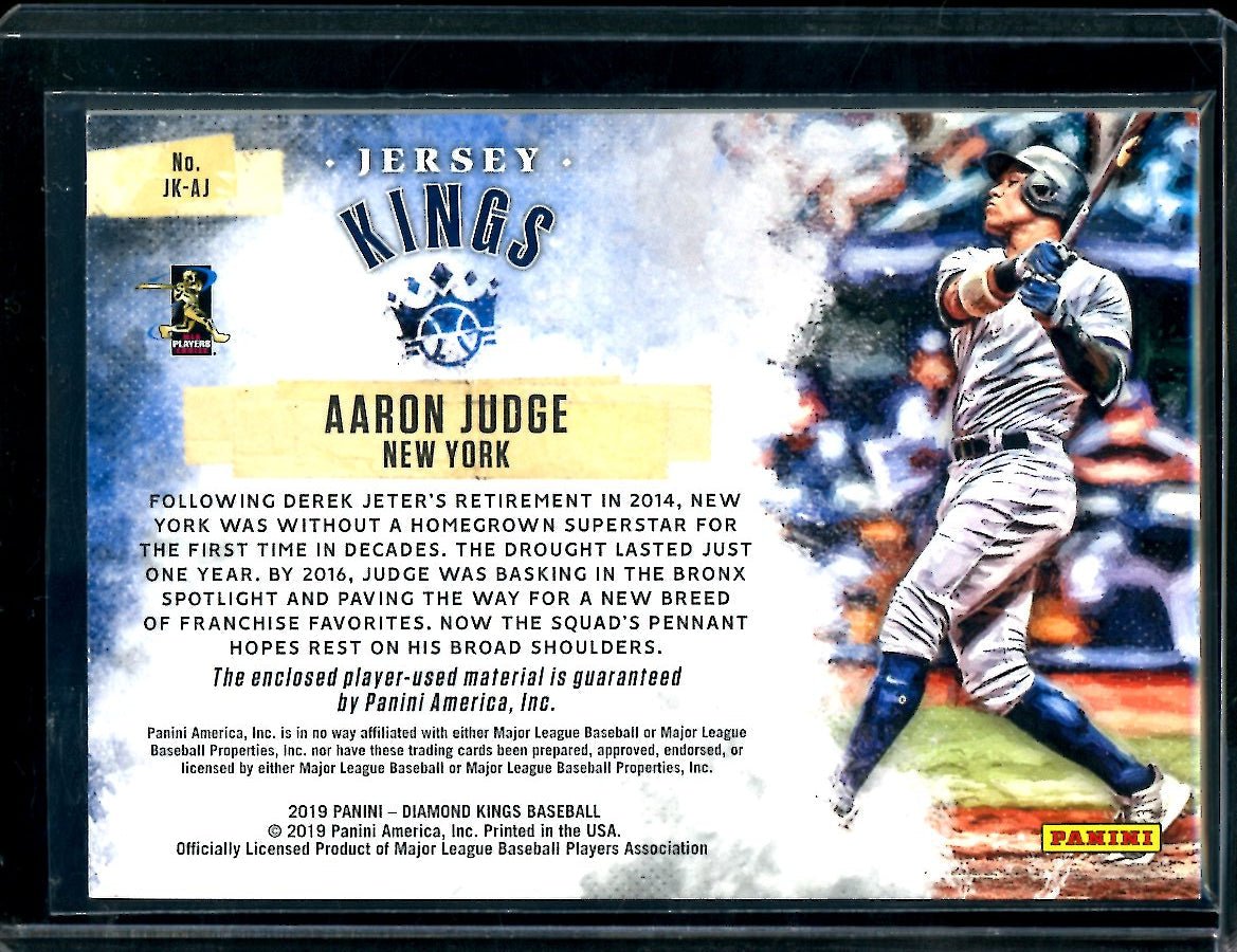 2019 Panini Diamond Kings Aaron Judge Jersey Kings Patch Yankees