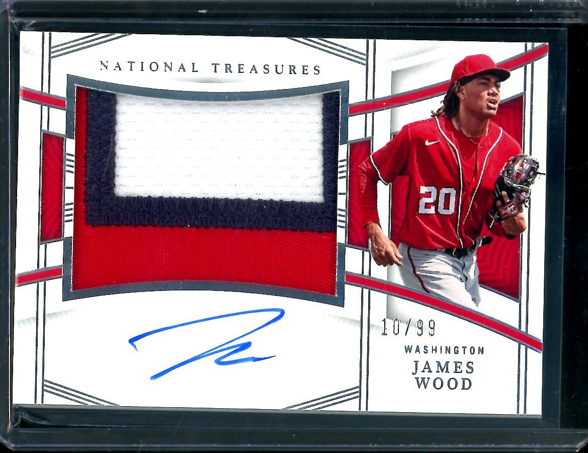 2023 Panini National Treasures James Wood Patch Auto /99 Nationals