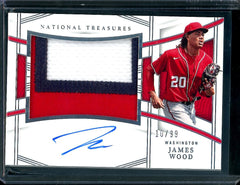 2023 Panini National Treasures James Wood Patch Auto /99 Nationals