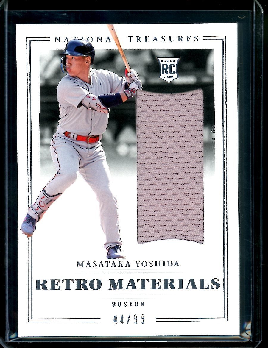2023 Panini National Treasures Masataka Yoshida Rookie Retro Materials Patch /99 Red Sox