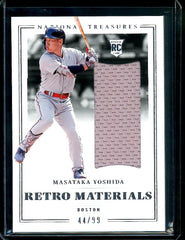 2023 Panini National Treasures Masataka Yoshida Rookie Retro Materials Patch /99 Red Sox