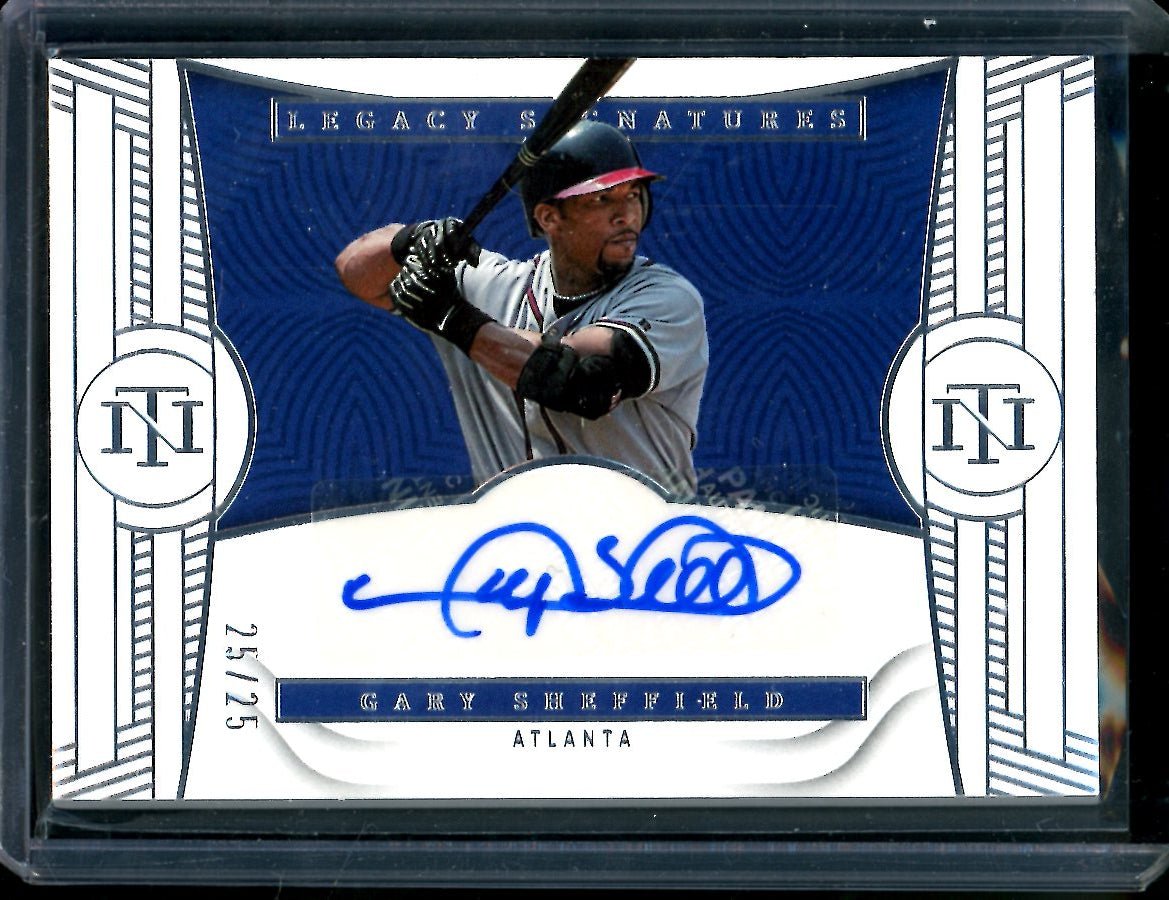 2023 Panini National Treasures Gary Sheffield Legacy Signatures Auto /25 Braves