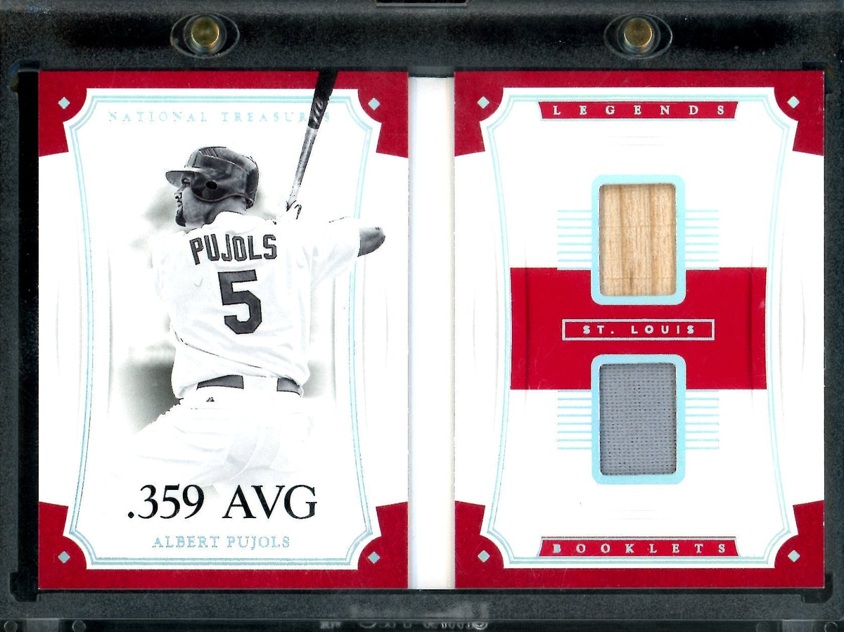 2017 Panini National Treasures Albert Pujols Legends Booklet Patch /99 Cardinals