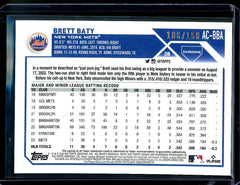 2023 Topps Chrome Brett Baty Rookie Blue Wave Auto /150 Mets