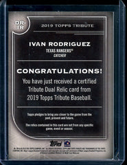 2019 Topps Tribute Ivan Rodriguez Game-Used Patch Red /10 Rangers