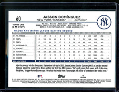 2024 Topps Series One Jasson Dominguez Rookie Rainbow Foil Yankees