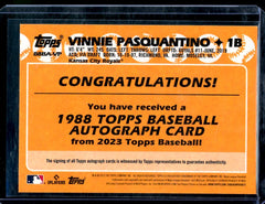 2023 Topps Vinnie Pasquantino Rookie 1988 Topps Auto Royals