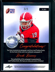 2023 Leaf Pro Set Metal Brock Bowers Auto Black Mojo /5