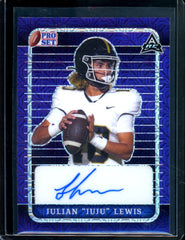 2023 Leaf Pro Set Metal Julian "JuJu" Lewis Rookie Auto Purple Mojo /10