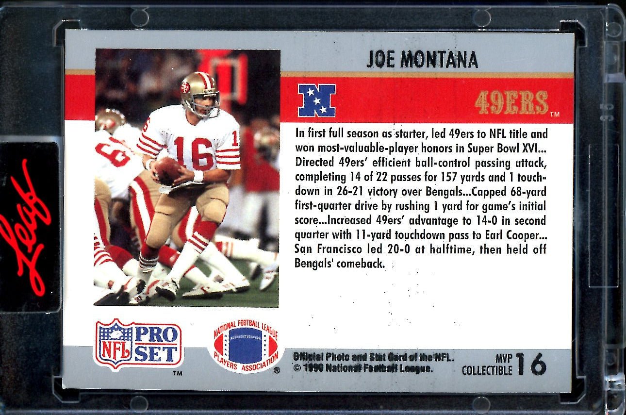 2023 Leaf Pro Set Metal Joe Montana Buyback Auto /51 49ers